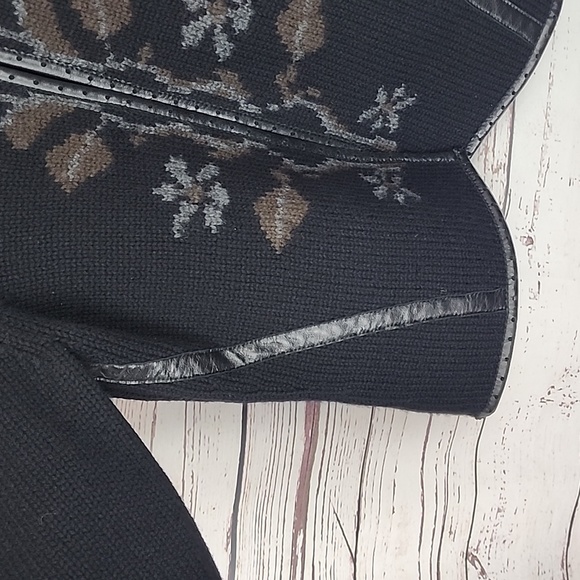 Bogner Wool & Leather Sweater - Picture 5 of 9